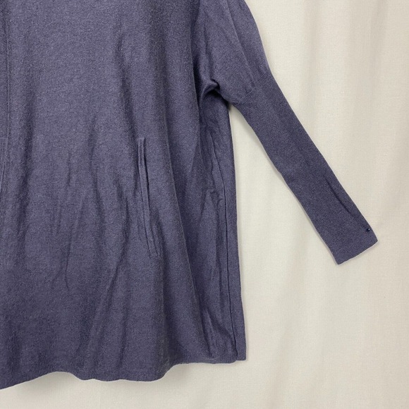 Soft Surroundings Sweater Women Small Purple Turtleneck Pocket Wool Angora Blend - Picture 6 of 16